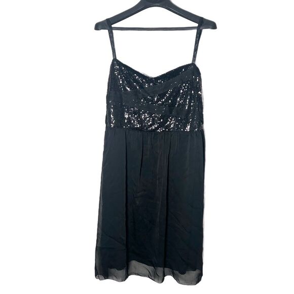 Black Babydoll Lingerie Chemise Sparkle Sheer Sexy Nighty American Rag 3X - Picture 1 of 5